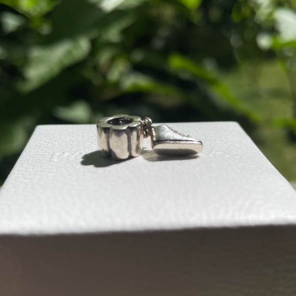 Authentic Pandora sneaker tennis shoe chuck Converse dangle charm Sterling - Picture 4 of 5